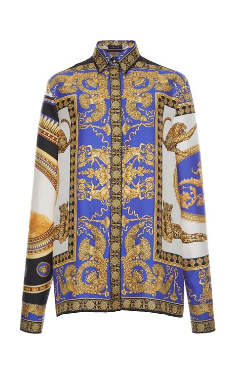 versace long sleeve button up|versace long sleeve shirts.